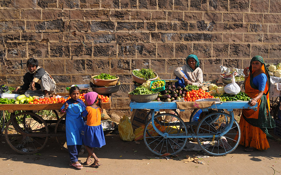 Bhuj, bazar (Indie, jesień 2008, część druga)